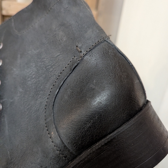 Leather Combat Boots by Brown's Shoes - Picture 7 of 15